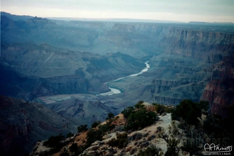 Grand Canyon  River.jpg - It got hazey toward dusk.